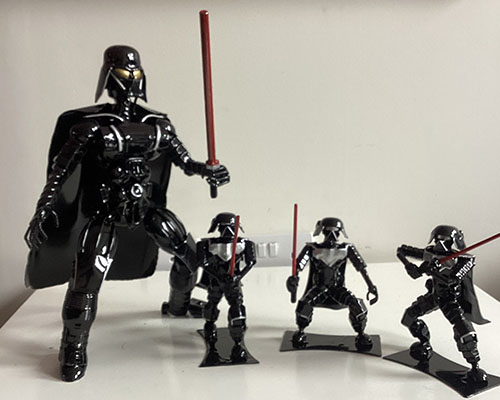 Darth Vader 300 mm and 150 mm