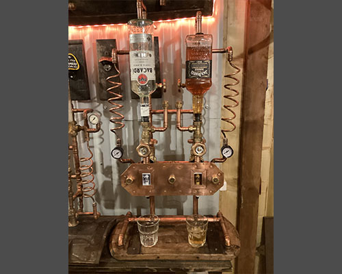 Double spirit dispenser Optics