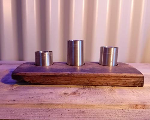 Oak whiskey barrel spirit measures